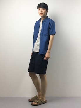 「INASTUDIOS（イーナストゥディオス）のアイテム」を使った、togiさん（メンズ・170cm）の春コーディネート