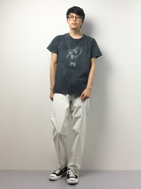 「mercibeaucoup,（メルシーボークー）のアイテム（パンツ）」を使った、togiさん（メンズ・170cm）の春コーディネート
