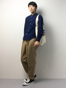 「ROOTOTE（ルートート）のアイテム」を使った、togiさん（メンズ・170cm）の春コーディネート