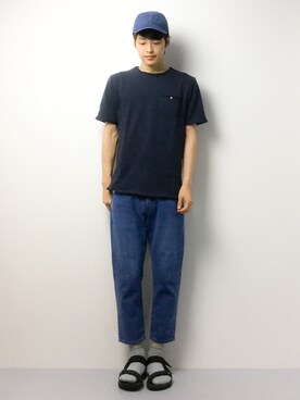 togiさんの「Wrangler/ 70’S DENIM LOOSE CROPPED」を使ったコーディネート