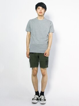 「Alpha Industries（アルファインダストリーズ）のアイテム（パンツ）」を使った、togiさん（メンズ・170cm）の夏コーディネート