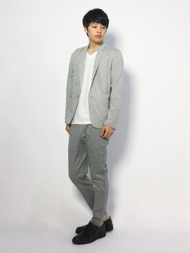 「jiggys shop（ジギーズショップ）のアイテム（テーラードジャケット）」を使った、togiさん（メンズ・170cm）の夏コーディネート