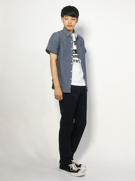 「INASTUDIOS（イーナストゥディオス）のアイテム」を使った、togiさん（メンズ・170cm）の夏コーディネート