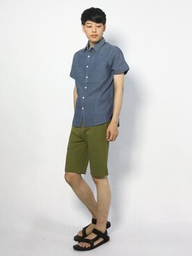 「INASTUDIOS（イーナストゥディオス）のアイテム」を使った、togiさん（メンズ・170cm）の夏コーディネート