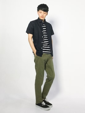 「GIORDANO」｜togiさん（メンズ・170cm）の夏コーディネート