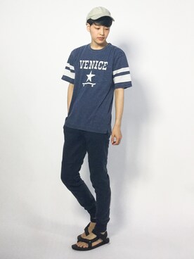 「TEAM COZY（チーム コージー）のアイテム」を使った、togiさん（メンズ・170cm）の夏コーディネート