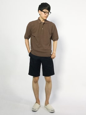 「417 EDIFICE（フォーワンセブンエディフィス）のアイテム（チノパンツ）」を使った、togiさん（メンズ・170cm）の夏コーディネート