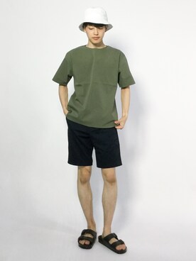 「417 EDIFICE（フォーワンセブンエディフィス）のアイテム（チノパンツ）」を使った、togiさん（メンズ・170cm）の夏コーディネート