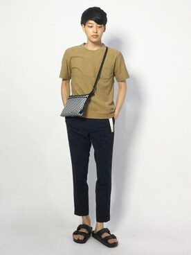 「SHIPS JET BLUE（シップスジェットブルー）のアイテム（Tシャツ/カットソー）」を使った、togiさん（メンズ・170cm）の夏コーディネート