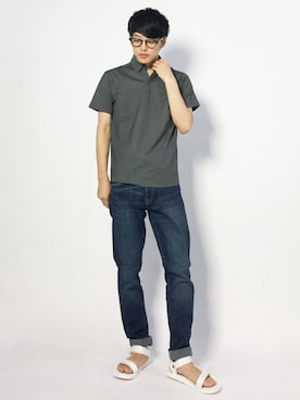 「AZUL by moussy（アズールバイマウジー）のアイテム」を使った、togiさん（メンズ・170cm）の夏コーディネート