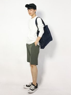 「A.P.C.（アーペーセー）のアイテム（バッグ）」を使った、togiさん（メンズ・170cm）の夏コーディネート