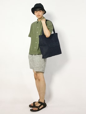 「AZUL by moussy（アズールバイマウジー）のアイテム」を使った、togiさん（メンズ・170cm）の夏コーディネート