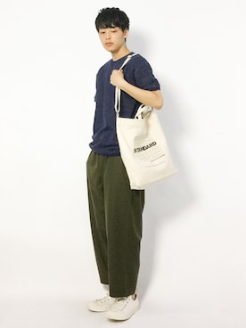 「SHIPS JET BLUE（シップスジェットブルー）のアイテム（パンツ）」を使った、togiさん（メンズ・170cm）の夏コーディネート