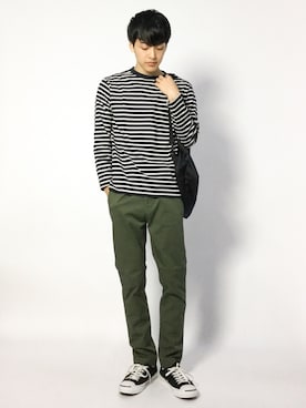 「カーキパンツ」｜togiさん（メンズ・170cm）の夏コーディネート