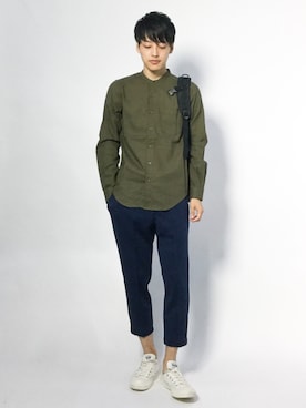 「FRED PERRY（フレッドペリー）のアイテム（パンツ）」を使った、togiさん（メンズ・170cm）の夏コーディネート