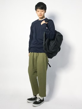 「URBAN RESEARCH Sonny Label（アーバンリサーチサニーレーベル）のアイテム（バッグ）」を使った、togiさん（メンズ・170cm）の秋コーディネート