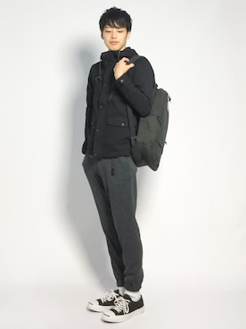 「NANO universe（ナノユニバース）のアイテム（マウンテンパーカー）」を使った、togiさん（メンズ・170cm）の秋コーディネート