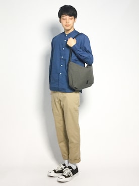 「tobiuo（トビウオ）のアイテム（バッグ）」を使った、togiさん（メンズ・170cm）の秋コーディネート