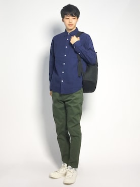 「カーキパンツ」｜togiさん（メンズ・170cm）の秋コーディネート