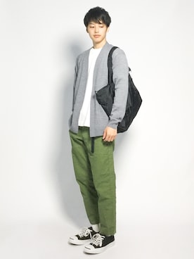 「カーキパンツ」｜togiさん（メンズ・170cm）の秋コーディネート