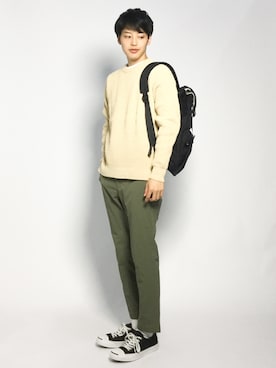 「カーキパンツ」｜togiさん（メンズ・170cm）の秋コーディネート