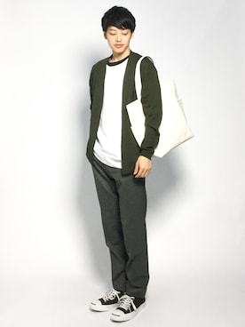 「カーキパンツ」｜togiさん（メンズ・170cm）の秋コーディネート