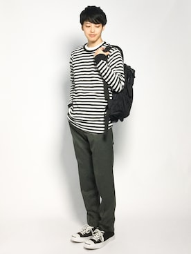 「カーキパンツ」｜togiさん（メンズ・170cm）の秋コーディネート