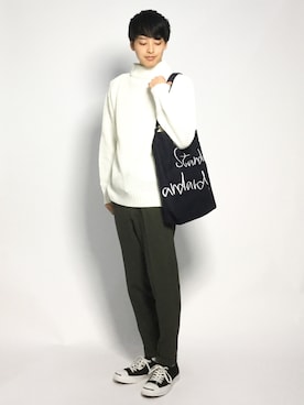 「カーキパンツ」｜togiさん（メンズ・170cm）の秋コーディネート