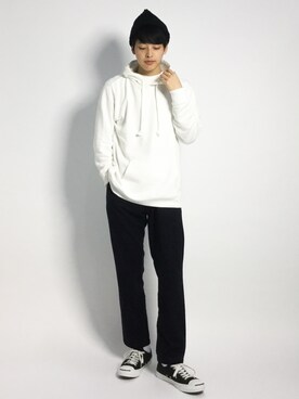 「improves（インプローブス）のアイテム（パーカー）」を使った、togiさん（メンズ・170cm）の秋コーディネート