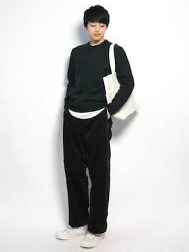 「Dickies（ディッキーズ）の【POPEYE掲載】Dickies/ディッキーズ×JS別注 CORDUROY PT＃（その他パンツ）」を使った、togiさん（メンズ・170cm）の秋コーディネート
