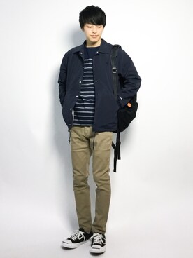 「Champion（チャンピオン）のアイテム（ブルゾン）」を使った、togiさん（メンズ・170cm）の秋コーディネート
