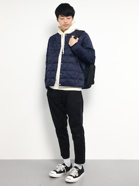 「SPINNS（スピンズ）のアイテム（バックパック/リュック）」を使った、togiさん（メンズ・170cm）の秋コーディネート