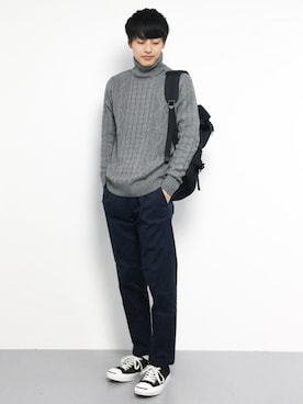 「INASTUDIOS（イーナストゥディオス）のアイテム」を使った、togiさん（メンズ・170cm）の秋コーディネート