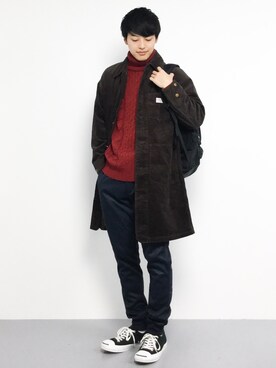 「L.H.P（エルエイチピー）のアイテム（ニット/セーター）」を使った、togiさん（メンズ・170cm）の秋コーディネート