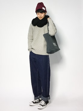 togiさん（メンズ・170cm）の冬コーディネート