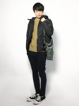 「Right-on（ライトオン）のアイテム（ダウンジャケット/コート）」を使った、togiさん（メンズ・170cm）の冬コーディネート