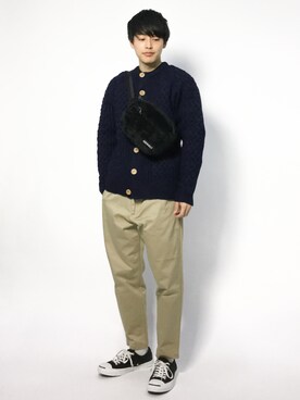 「Gramicci（グラミチ）のアイテム（バッグ）」を使った、togiさん（メンズ・170cm）の冬コーディネート