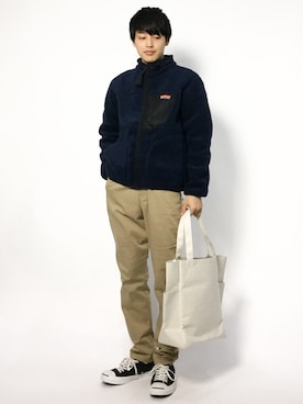 「BAYFLOW（ベイフロー）のアイテム（ブルゾン）」を使った、togiさん（メンズ・170cm）の冬コーディネート