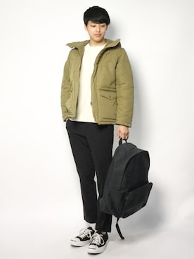 「クルーネックニット」｜togiさん（メンズ・170cm）の冬コーディネート