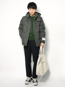 「FREAK'S STORE（フリークスストア）のアイテム（バッグ）」を使った、togiさん（メンズ・170cm）の冬コーディネート