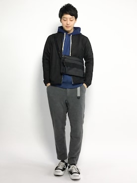 「FREAK'S STORE（フリークスストア）のアイテム（バッグ）」を使った、togiさん（メンズ・170cm）の冬コーディネート