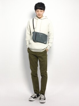 「KANGOL（カンゴール）のアイテム（バッグ）」を使った、togiさん（メンズ・170cm）の春コーディネート