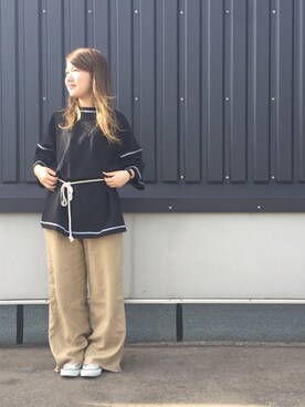 「Confirm（コンファーム）のアイテム」を使った、コンファーム・イルズ 新小松さん（レディース・152cm）の春コーディネート