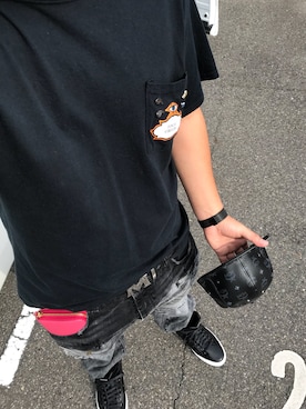 「MCM（エムシーエム）のアイテム（キャップ）」を使った、sneakermafia777さん（メンズ・171cm）の秋コーディネート