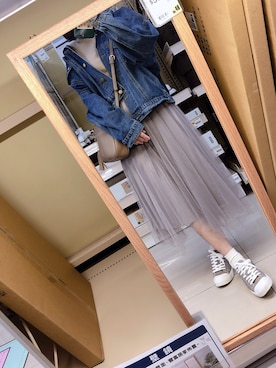 「Major made（Major made）のアイテム（スカート）」を使った、suzukihoさん（レディース・155cm）の春コーディネート