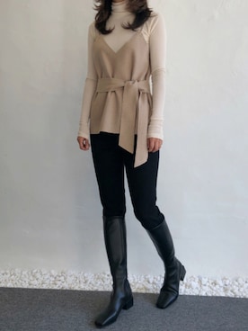 「ビスチェコーデ」｜ヌ-ロウンさん（レディース・168cm）の秋コーディネート