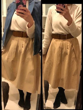 「ELLE（エル）のアイテム（ジャケット/アウター）」を使った、Disberryさん（レディース・159cm）の春コーディネート