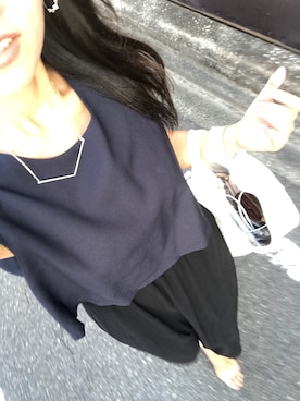 「アイテム（イヤリング）」を使った、Disberryさん（レディース・159cm・20代）の夏コーディネート