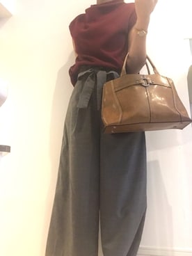 「アイテム（イヤリング）」を使った、Disberryさん（レディース・159cm・20代）の秋コーディネート