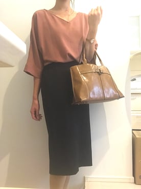 「アイテム（イヤリング）」を使った、Disberryさん（レディース・159cm・20代）の秋コーディネート